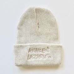 Pax is peace in Latin. Peace is more than ideal circumstances or a lack of conflict in one's life. Peace is a state of the soul and mind that is not dictated by current reality rather hope and faith in what's to come. This beanie will keep you warm, enhance your fit, and most importantly, be a reminder to hope in something that outweighs this moment. The Pax Beanie made for my friends. Warm White Cotton Hat, White Cotton Hats For Cold Weather, White Warm Cotton Beanie, White Hat For Fall Streetwear, White Streetwear Hat For Fall, White Fall Streetwear Hat, White Cotton Beanie (one Size Fits Most), White Cotton Beanie One Size Fits Most, White Cotton Beanie One Size