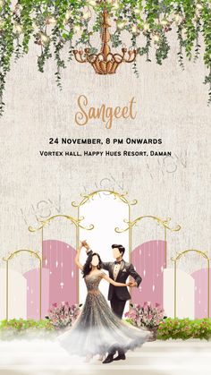 Click on it to see the entire wedding invitation.  #digitalweddinginvitation #weddinginvitationdesign #invitationdesign #indianweddings #digitalinvitations #indianweddingbuzz Sangeet Invitation Cards, Photoshop Gif, Manifestation List, Pubg Logo, Wedding Cards Images, Wedding Card Template, Wedding Invitation Designs