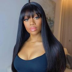 Human Hair Wigs With Bangs, Brazilian Hair Wigs, Brazilian Hair Bundles, Straight Wigs, Virgin Hair Wigs, Remy Hair Wigs, Lace Front Human Hair Wigs, Straight Lace Front Wigs, Long Hair With Bangs