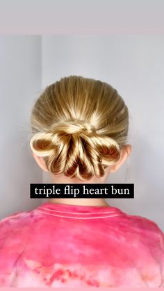 Triple Heart Bun Heart Bun, Triple Heart, Dance Hairstyles