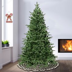 This Duxbury tree features Feel Real branch tip technology, creating a tree with remarkable realism. These crush-resistant branch tips are molded from real tree branches for an authentic living tree appearance. This tree features hinged branch construction for ease of assembly. Sturdy metal tree stand is included. National Tree Company 6-ft Slim Artificial Christmas Tree | PEDUX8-500-60 Christmas Tree Clear Lights, Slim Artificial Christmas Trees, Slim Tree, Creative Christmas Trees, Spruce Tree, Real Tree, Metal Tree, Authentic Living, Tree Stand