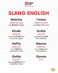 Belajar Bahasa Inggris English Learning Materials, Slang English, Study English Language, English Transition Words, English Phrases Idioms, Essay Writing Skills, Slang Words, English Vocab, Interesting English Words