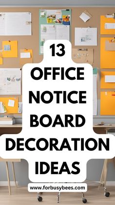 office notice board decoration Wall Design Ideas Creative, Notice Board Design, Minimal Work Desk, Desk Inspiration Office, Corporate Office Wall Design, Notice Board Decoration Ideas, Office Notice Board, Office Wall Design Ideas, Work Desk Home Office