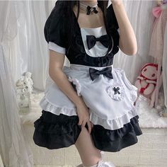 Cute Sweet Pure Maid Lolita Dress
Size Chat： Knee-length Black Mini Dress For Costume Party, Black Knee-length Mini Dress For Costume Party, Cute Black Dress For Costume Party, Cute Black Mini Dress For Party, Cute Black Mini Length Dresses, Cute Mini-length Halloween Dress, Cute Mini Length Halloween Dress, Cute Mini Dress For Halloween, Cute Black Knee-length Dress