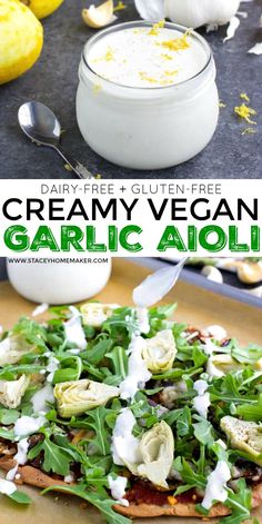 dairy - free and gluten - free creamy vegan garlic aioli recipe