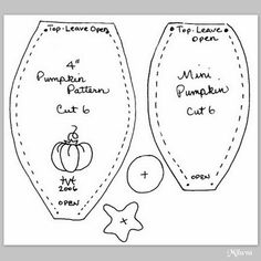 the cut out pattern for pumpkin cupcakes with instructions to make them look like they are