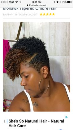 Natural Hair Shaved Sides And Back, Afro Shaved Sides Black Women, Black Women Mohawk Shaved Sides, Shaved Side Hairstyles African American, Twa Twist, Short Hair Style For Black Women Natural Shaved Sides, Natural Mohawk, Tapered Haircut For Women