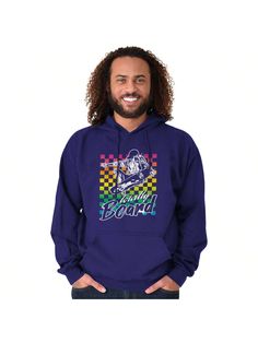 Retro Totally Board Skateboarding Pun Hoodie Sweatshirt Women Men Purple Casual  Long Sleeve Fabric Cartoon,Colorblock,Graphic,Letter,Plaid  Medium Stretch Spring/Summer/Fall Men Clothing, size features are:Bust: ,Length: ,Sleeve Length: Casual Color Block Hoodie For Streetwear, Casual Graphic Print Hoodie For Skateboarding, Casual Multicolor Sports Hoodie, Casual Multicolor Hoodie For Sports, Casual Cotton Hoodie For Skateboarding, Casual Skateboarding Hoodie, Sweatshirt Women, Men Clothing, Skateboarding