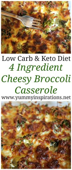 low carb and keto diet cheesy broccoli casserole