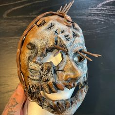 This Is A Custom-Made One Of One Latex Mask Artist Is Kevin Srednep Never Worn, Displayed Only Burlap Mask, Mask Artist, Scary Masks, Mask Full Face, Mask Ideas, Scary Mask, Scary Halloween Costumes, One Of One, Cool Masks