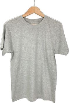 Heather Grey Cotton Short Sleeve T-shirt, Gray Plain Crew Neck T-shirt, Gray Cotton Crew Neck T-shirt, Gray Relaxed Fit Plain T-shirt, Gray Relaxed Fit Simple T-shirt, Heather Grey Cotton Crew Neck T-shirt, Simple Gray Crew Neck T-shirt, Simple Gray Cotton T-shirt, Basic Gray T-shirt For Everyday