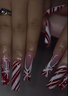 Nails Design With Rhinestones, Colored Acrylic Nails, Classy Acrylic Nails, Box Braids Hairstyles, Long Acrylic Nails, Christmas Nails, Makeup Nails, Nail Inspo