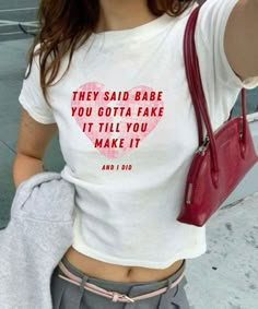 Fake It Till You Make It Y2k Taylor Baby Tee Y2k Shirt Trendy Baby Tee Disco Ball Baby Tee Coquette Baby Tee 90s Baby Tee Shirt Aesthetic - Etsy Taylor Swift Baby Tee, Fake It Till You Make, Slogan Tees, Baby Tees 90s, Baby Tee Shirts, Silly Shirt, Baby Tees Y2k, Y2k Baby Tee, Vintage Streetwear