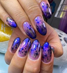 Arcane Nails, Airbrush App, Super Nails, Trendy Nail, Glam Nails, Oval Nails, Cute Nail Art, Funky Nails, Short Acrylic Nails