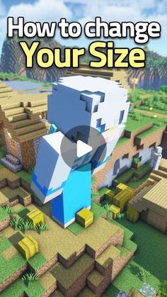 the cover of how to change your size in minecraft