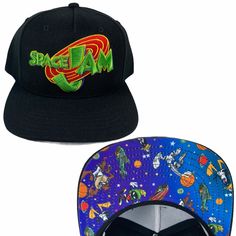 Nwt Space Jam A New Legacy Snapback Adjustable Hat Cap Characters Under Brim Harry Potter Hat, Space Jam A New Legacy, Men's Baseball Cap, Embroidered Baseball Caps, Space Jam, Strapback Hats, Winter Hats Beanie, Embroidered Hats, Winter Beanie