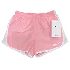 Nwt Size 6 Girls Nike Dri-Fit Shorts With An Underwear Lining Insert, Mesh Sides, And Elastic Waistband. They’re Baby Pink With A White Swoosh, Mesh, And Trim. This Is Not A Duplicate Listing, I Have The Same Pair In A Size 2t (Bought As A Matching Set But Never Got To Wear Them) - Bundle Both For A Discount And Your Own Set!