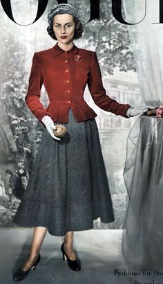 1940s Fashion Photography, 1940s London Fashion, 1940s High Fashion, Fashion 1940s Women, 1940s Fashion Women Outfits, 1940s Winter Fashion, 1948 Fashion, Wartime Fashion, 1940s Fashion Women