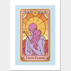 the twin flame tarot card is shown