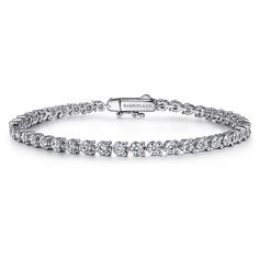 14K White Gold Diamond Classic Tennis Bracelet Classic Wedding Band, Anniversary Bands, Wide Bands, Pendant Bracelet, White Rose Gold, Gold Platinum, Tennis Bracelet, Silver Rose Gold, Silver Roses