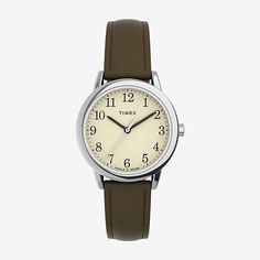 This classic design has been a favorite since 1977. With an easy-to-read cream dial, versatile silver-tone 30mm case, and our revolutionary INDIGLO backlight, this watch is as timeless as it is practical. We've paired its dapper aesthetic with the comfort and ease of a one-time adjustable brown leather strap, bringing together simplicity and effortless style.Number of Batteries: 1Included: 1 Watch(es)Features: Batteries Included, Quick ShipBattery Type: Lithium CellsJewelry Closure: BucklePower Classic Brown Watch, Classic Everyday Watch With Round Dial, Classic Everyday Watch Accessories With Metal Dial, Casual Everyday Analog Watch, Classic Analog Watch Accessories For Everyday, Everyday Analog Watch With Round Dial, Classic Watch Accessories With Analog Display, Classic Everyday Watches, Classic White Watch For Everyday Use