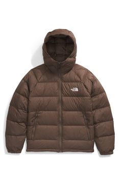 Stay dry in this expedition-tested puffer coat with a durable water-repellent finish and cozy 600-fill power down insulation to shield you from the cold. Stand collar; fixed hood   30-denier 45 g/m² taffeta shell with PFC-free durable water-repellent (DWR) finish   Lined, with 600-fill-power down fill   100% recycled nylon   Machine wash, tumble dry   Imported   PFC-free, durable water-repellent coating is free of per- and poly-fluorinated chemicals, some of which can be harmful to the environment Brown North Face Puffer Jacket, Northface Puffer Coat, The Nord Face, Brown North Face Puffer, North Face Hydrenalite, Brown North Face, Northface Puffer, The North Face Puffer Jacket, The North Face Puffer