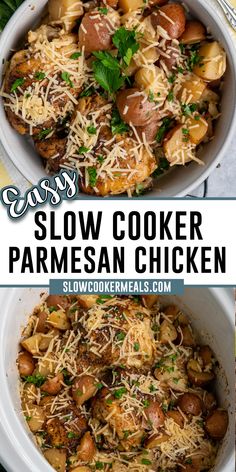 slow cooker parmesan chicken is an easy and delicious side dish