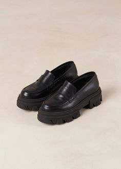 Free shipping and easy returns on ALOHAS Trailblazer Loafer In Black. A preppy yet feminine take on the classic loafer.Made from black leather and set on cleated rubber soles. Cow Loafers Hm, Timeless Black Loafers With Stitched Sole, Elegant Black Loafers With Buckle Closure, Patent Leather Buckle Closure Slip-on Loafers, Black Slip-on Loafers With Buckle Closure, Black Patent Leather Slip-on Tassel Loafers, Winter Sneakers, Toddler Boy Shoes, Boot Jewelry