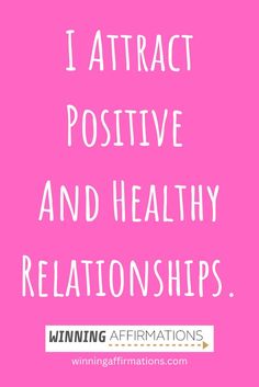 I attract positive and healthy relationships - positive affirmations after a breakup by Winning Affirmations. Post Breakup, After A Breakup, Broken Hearted, Healing Affirmations, Emotional Strength, After Break Up, Rise Above