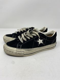 Has Flaws, See photos for reference 2000s Shoes, Ropa Punk Rock, Grunge Shoes, 90s Shoes, Look Adidas, Fotografi Vintage, Converse One Star, Black Converse, Stylish Mens Outfits