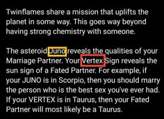 the text on the screen says, twin flames are a mission that splits the planet in some way