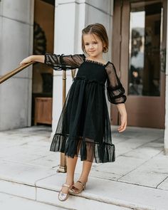 PLEASE NOTE: THIS ITEM IS PRE-ORDER WITH AN ESTIMATED SHIP DATE OF SEPT 15TH. ORDERS WITH PRE-ORDER ITEMS WILL BE HELD UNTIL IT ARRIVES. PLEASE PLACE A SEPARATE ORDER IF YOU NEED IN-STOCK ITEMS SOONER. THANK YOU! Something about black tulle for the holidays, the new Jossalyn style is classically beautiful to match the Audrey dress. The flexible style can grow with her and be worn to all the events! SIZING: Jossalyn is true to size. Audrey Dress, Indie Girl, Black Tulle, Boys Romper, Crown Hairstyles, Lace Knitting, Tulle Dress, Girls Clothes, Girls Shopping