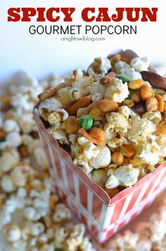 this spicy cajun gourmet popcorn recipe is so good and easy to make