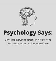 a poster with the words, technology says don't take everything personally not everyone thinks about you, as much as yourself does