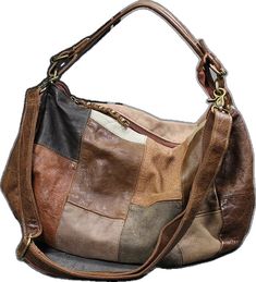 Retro Brown Asymmetrical Patchwork Denim Calf Leather Messenger Bag Cotton Handbag, Bag Suitcase, Patchwork Denim, Changing Bag, Underarm Bag, Denim Patchwork, Leather Messenger Bag, Leather Messenger, Types Of Bag