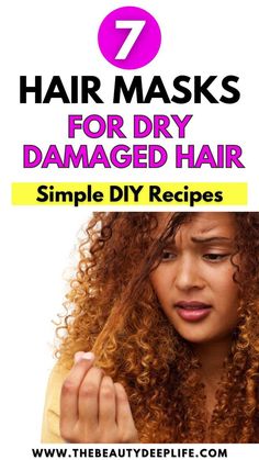 Healthy Hair Naturally, Homemade Hair Masks, Dry Hair Remedies, Soft Healthy Hair, Hair Masks For Dry Damaged Hair, Hair Mask For Dry Hair, Honey Hair Mask, Mask Recipes