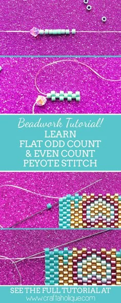 beading instructions for beginners to learn how to use the beading technique in this video