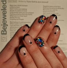 25 Taylor Swift Nail Ideas | Lauren Erro Taylor Swift Nails Inspired Bejeweled, Taylor Swift Nails Inspired Easy, 1989 Taylor Swift Aesthetic Nails, Taylor Swift Reputation Inspired Nails, Taylor Swift Nails Inspired Eras Tour Reputation, Eras Tour Manicure, Bejeweled Taylor Swift Nails, Eras Tour Nails Reputation