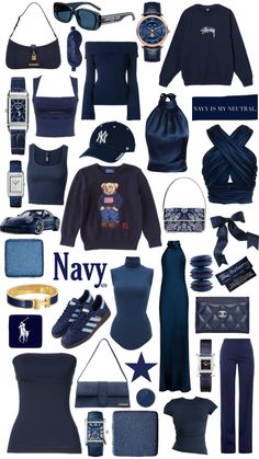 #navyblue #navyblueaesthetic #navy #aesthetic #outfitinspo #vibes Navy Blue Aesthetic Outfit, Navy Blue Clothes, Blue Clothes Aesthetic, Blue Aesthetic Outfit, Navy Blue Aesthetic, Navy Aesthetic, Navy Blue Outfit, Blue Clothes, Simple Outfits For School