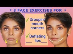 Downturned Lips, Face Lift Exercises, Face Massage Anti Aging, Face Massage Techniques, Facial Massage Routine