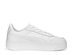 Puma Smash v3 Platform Sneaker - Women's - Free Shipping | DSW Sporty Puma Sneakers For Spring, Spring Sporty Puma Sneakers, Sports Platform Sneakers With White Laces, Sporty Platform Sneakers With White Laces, Spring Platform Sneakers With White Laces For Sports, Platform Sneaker, Personal Marketing, Sporty Style, Mesh Fabric