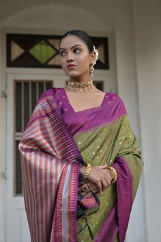 Saree Fabric : Raw Silk Saree Color :Alligator Green Saree Length : 5.5 Meter Blouse Length : 0.8 Meter Blouse Color : Same as Border Color Saree Border : Contrast Woven Border All Over Wash : Dry Clean Designer Handloom Paithani Silk Pre-draped Saree, Designer Handloom Paithani Silk Saree, Multicolor Raw Silk Saree With Self Design, Multicolor Self Design Paithani Silk Pre-draped Saree, Multicolor Self-design Paithani Silk Pre-draped Saree, Multicolor Self Design Pre-draped Paithani Silk Saree, Bollywood Style Handloom Paithani Silk Saree, Anarkali Style Paithani Silk Handloom Saree, Handloom Paithani Silk Choli For Puja