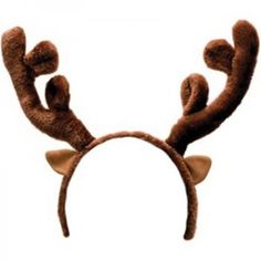 a reindeer headband with antlers on it