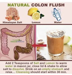 Natural colon cleanse Drinking Healthy, Health Posts, Drink List, Nutrition Sportive, Medical Facts