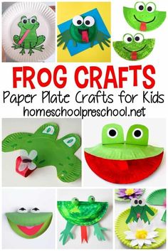 frog crafts for kids to make with paper plates and other items from homeschool net