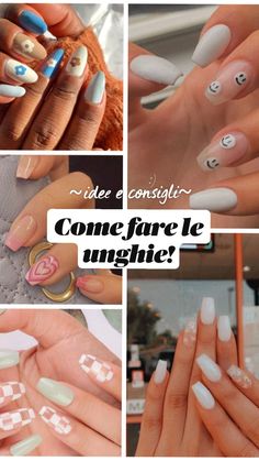 #idee #consigli #unghie #nails #girls #forma #french #glitter #winter #autumn #spring #summer #indie #semplici Aesthetic Makeup, Glow Up?, Nail Inspo, Spring Summer, Skin Care, Nail Art, Glitter, Nails, Makeup