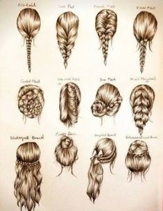 Types Of Hair Braids, Ash Blonde Balayage, Wedding Braids, Hairstyle Names, Types Of Braids, Beautiful Braids, Braided Hair, Hoco Hair Ideas, Braided Hairstyles Tutorials