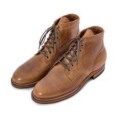 Service Boot® 2030 - Natural Chromexcel® – VIBERG Viberg Boots, Horween Chromexcel, Round Toe Sneakers, Horween Leather, Leather Company, Deck Shoes, Round Toe Shoes, Shoe Last, Rounded Toe Boots