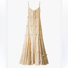 H&M X Studio Gather Detail Dress Cream Color Slit On Front Side Beautiful Detail Medium/8 Influencer Favorite Maxi Dress Great Condition Dress Cream, H M Dresses, Cream Dress, Dress Details, Cream Color, Influencer, Fashion Dresses, H&m, Maxi Dress