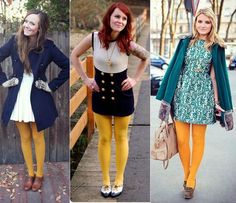 Twee Hipster, Colourful Tights, Geek Chic Outfits, Casual Office Fashion, Fashion Infographic